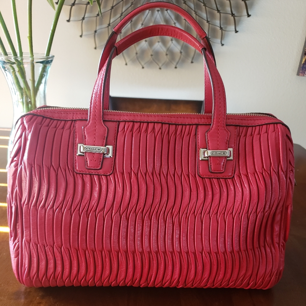 Beautiful Red Coach Purse